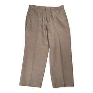 Vintage Levis Pants Mens 34x26 Brown Action Slacks Dress Polyester Altered 80s